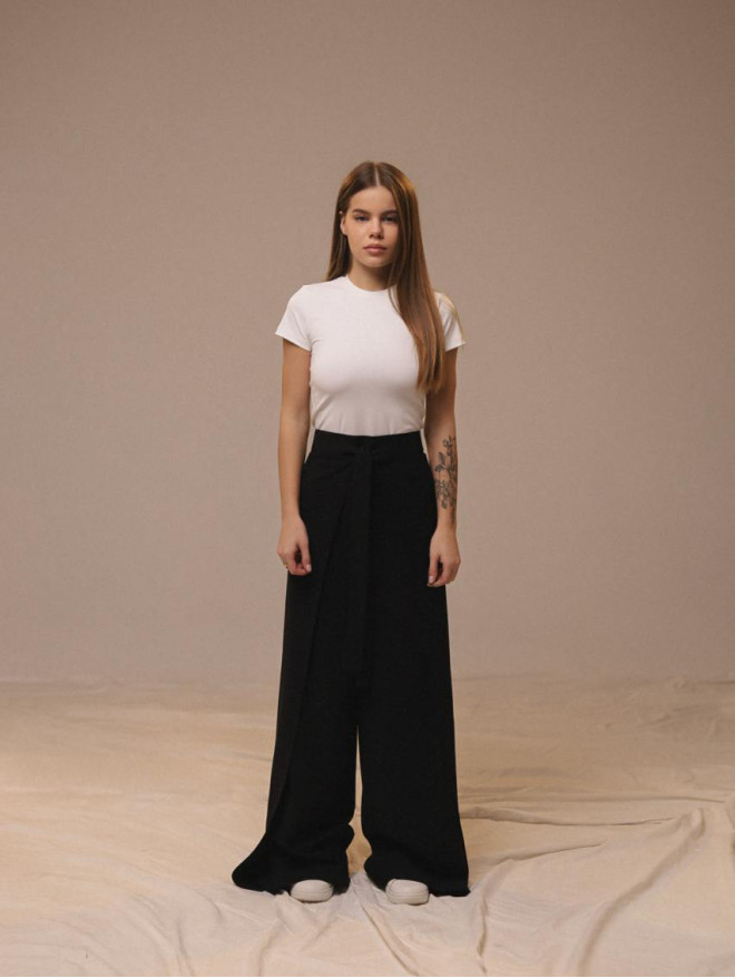 Костюмні штани на затин